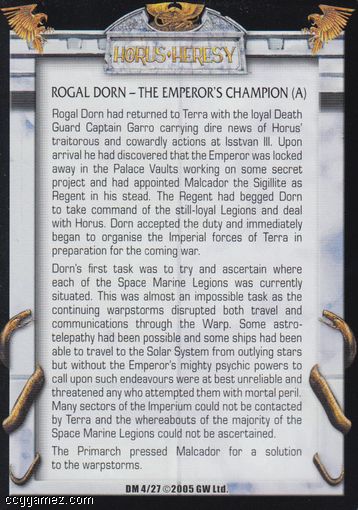 Rogal Dorn - The Emperors Champion (a)